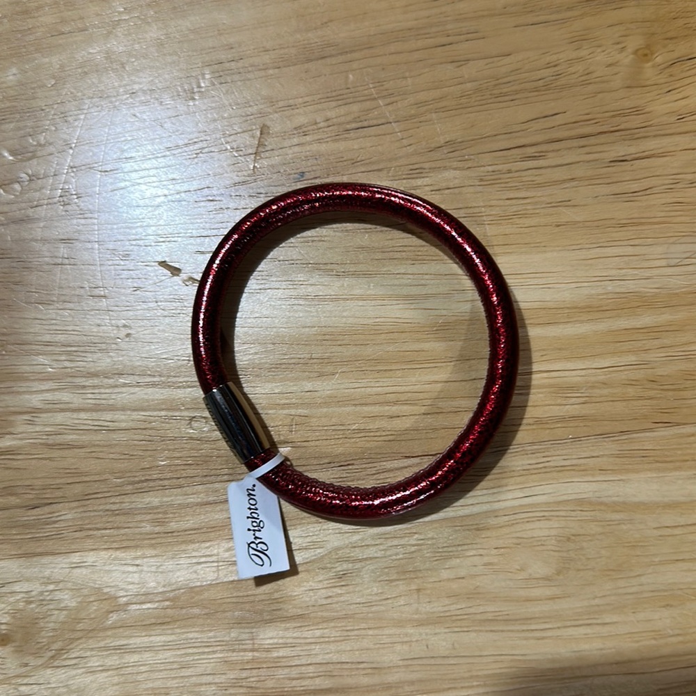 Brighton Deep Red Woodstock Bracelet BNWT